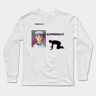 Milkman supremacy tiktok meme design funny Long Sleeve T-Shirt